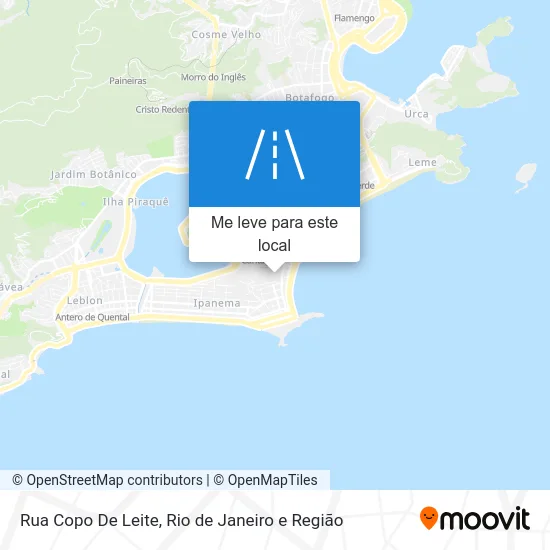 Rua Copo De Leite mapa