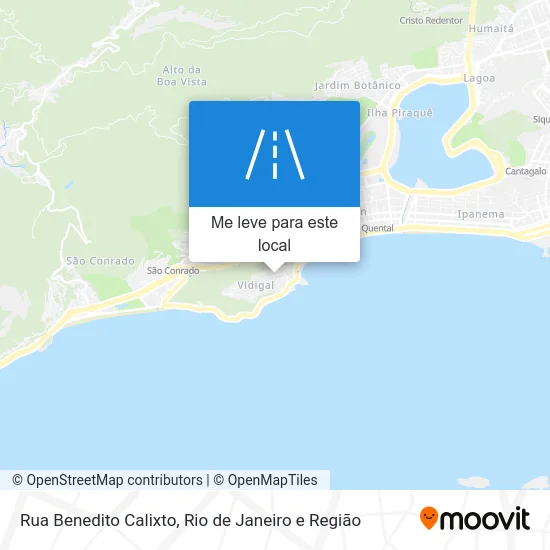 Rua Benedito Calixto mapa