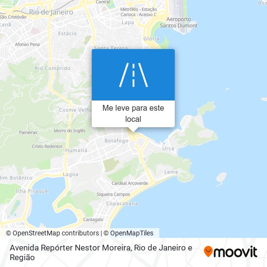 Avenida Repórter Nestor Moreira mapa