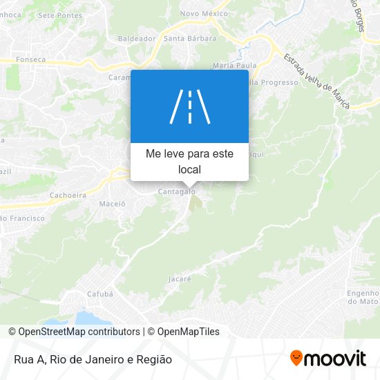 Rua A mapa