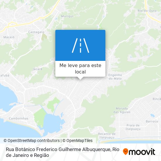 Rua Botânico Frederico Guilherme Albuquerque mapa