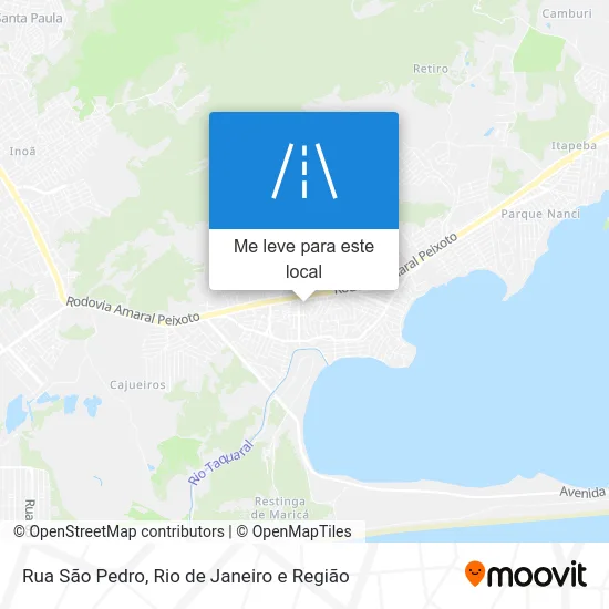 Rua São Pedro mapa