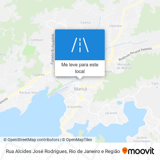 Rua Alcides José Rodrigues mapa