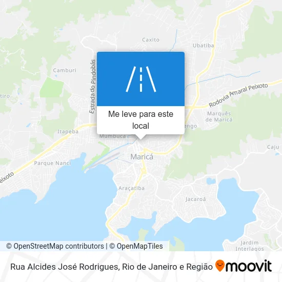 Rua Alcides José Rodrigues mapa