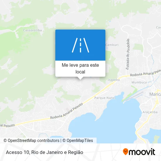 Acesso 10 mapa