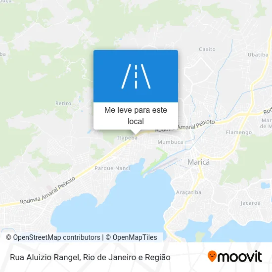 Rua Aluizio Rangel mapa