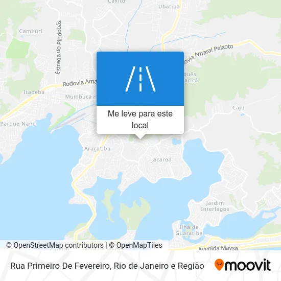 Rua Primeiro De Fevereiro mapa