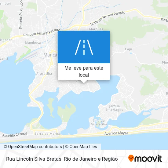 Rua Lincoln Silva Bretas mapa