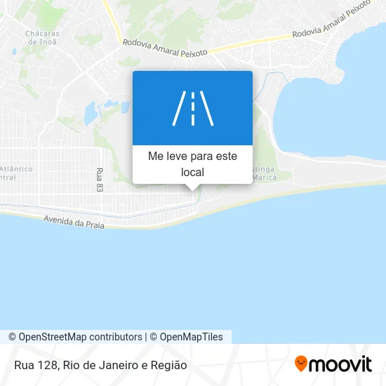 Rua 128 mapa