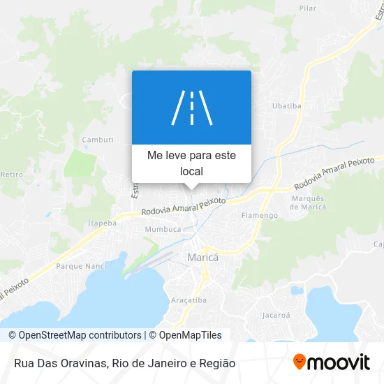 Rua Das Oravinas mapa