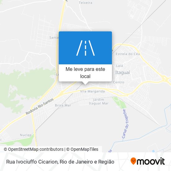 Rua Ivociuffo Cicarion mapa