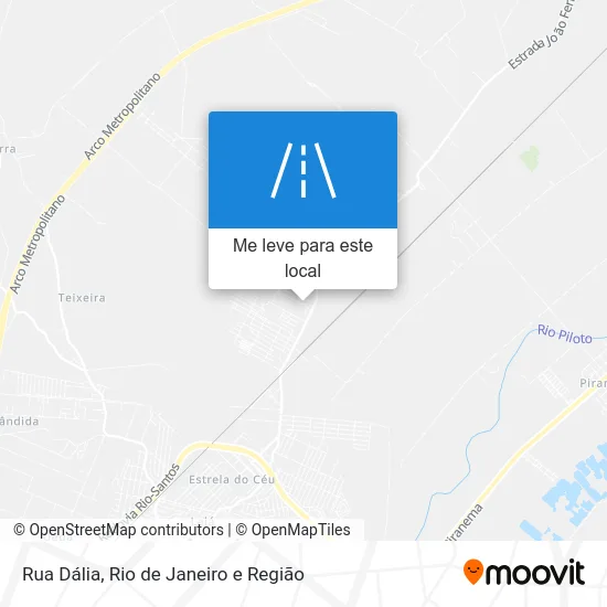 Rua Dália mapa