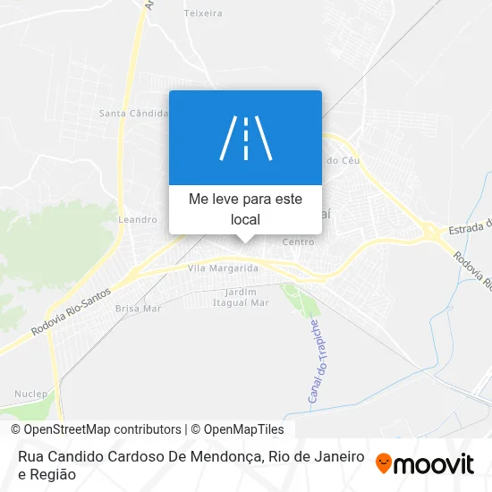 Rua Candido Cardoso De Mendonça mapa
