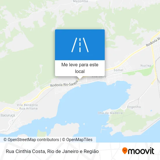 Rua Cinthia Costa mapa