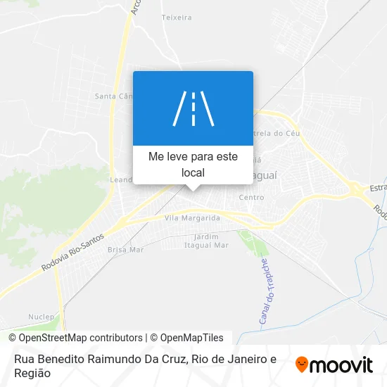 Rua Benedito Raimundo Da Cruz mapa