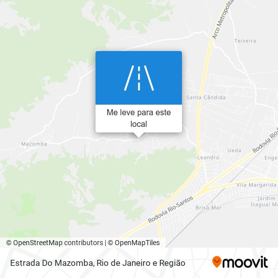 Estrada Do Mazomba mapa