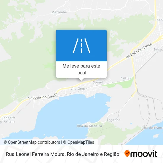 Rua Leonel Ferreira Moura mapa