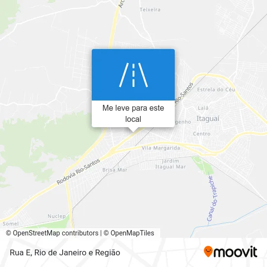 Rua E mapa