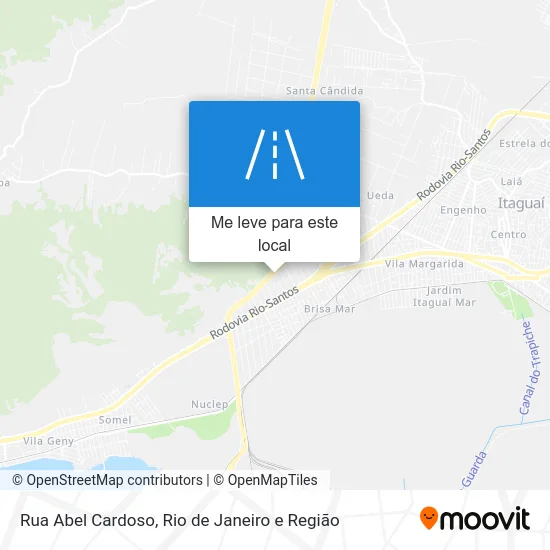 Rua Abel Cardoso mapa
