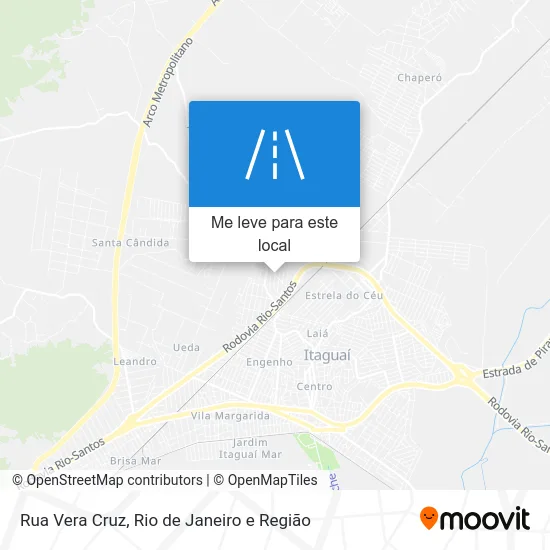 Rua Vera Cruz mapa