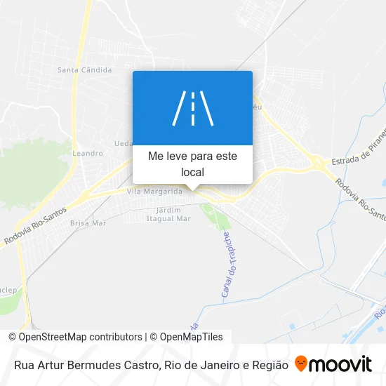 Rua Artur Bermudes Castro mapa