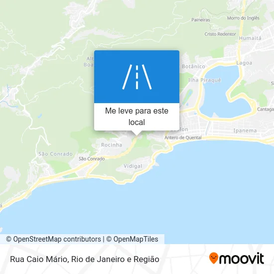 Rua Caio Mário mapa