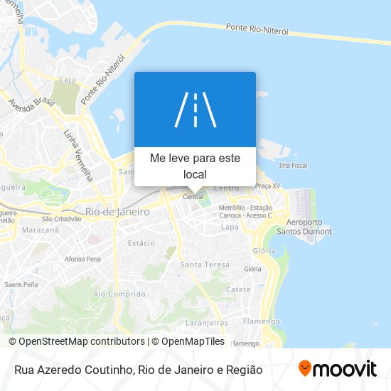 Rua Azeredo Coutinho mapa
