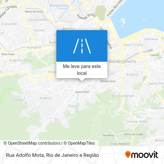 Rua Adolfo Mota mapa