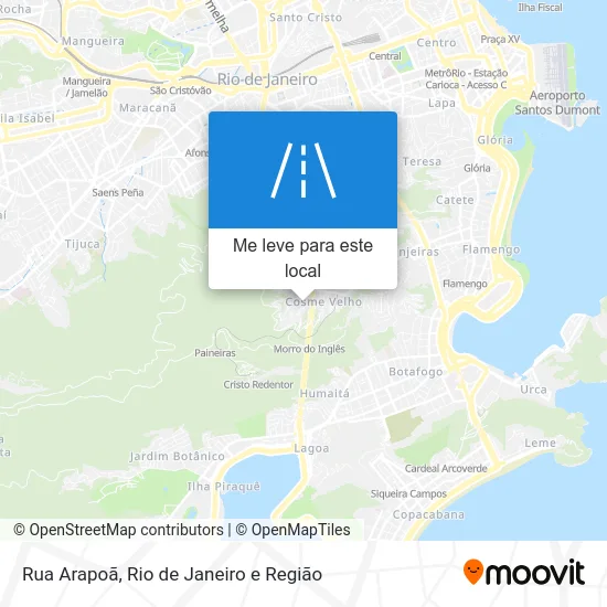 Rua Arapoã mapa