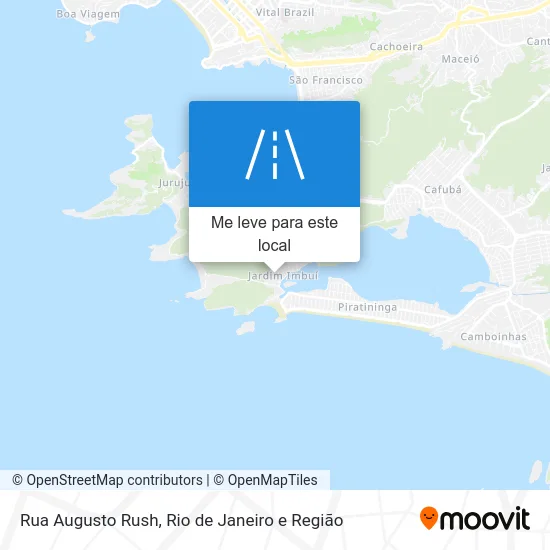 Rua Augusto Rush mapa