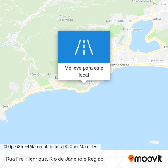 Rua Frei Henrique mapa