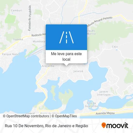 Rua 10 De Novembro mapa