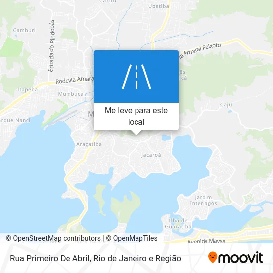 Rua Primeiro De Abril mapa