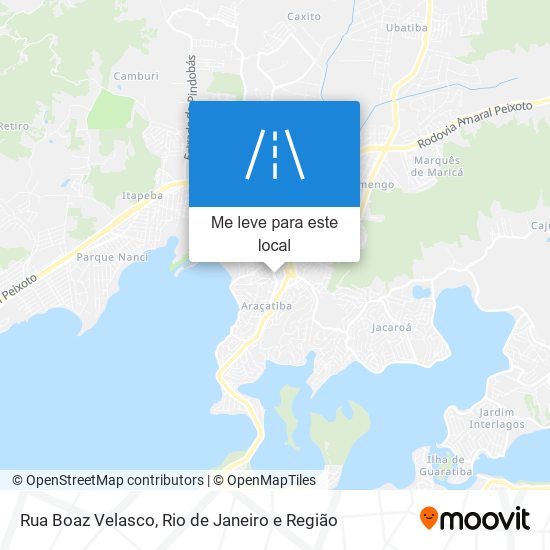 Rua Boaz Velasco mapa