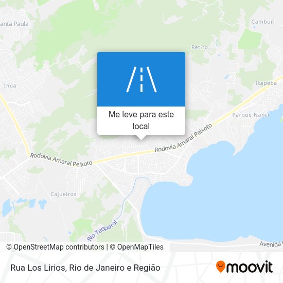 Rua Los Lirios mapa