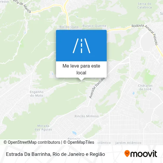 Estrada Da Barrinha mapa