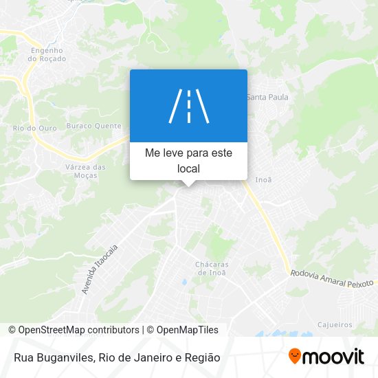 Rua Buganviles mapa