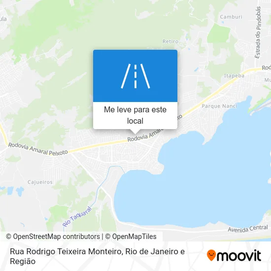 Rua Rodrigo Teixeira Monteiro mapa