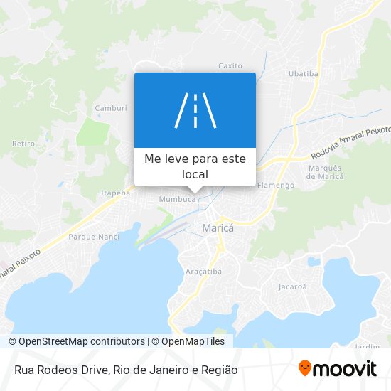 Rua Rodeos Drive mapa