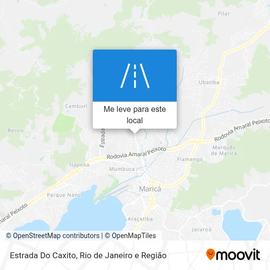 Estrada Do Caxito mapa