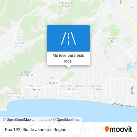 Rua 192 mapa