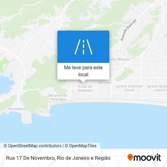 Rua 17 De Novembro mapa