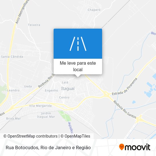 Rua Botocudos mapa