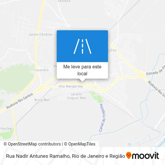 Rua Nadir Antunes Ramalho mapa