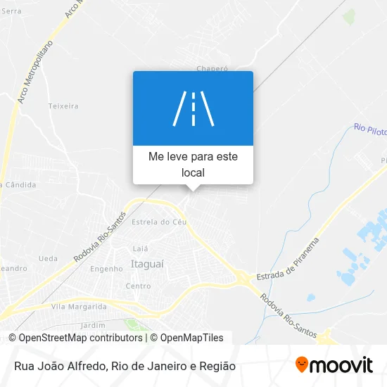 Rua João Alfredo mapa