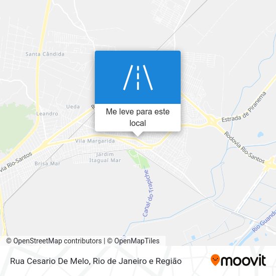 Rua Cesario De Melo mapa