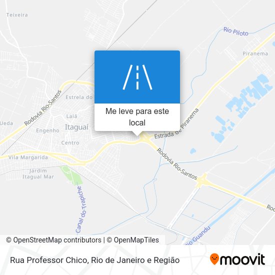 Rua Professor Chico mapa