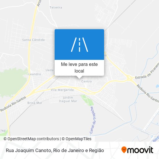 Rua Joaquim Canoto mapa