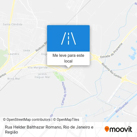 Rua Helder Balthazar Romano mapa