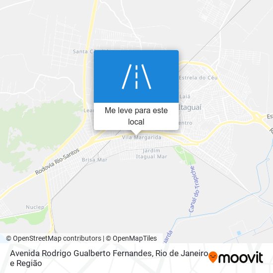 Avenida Rodrigo Gualberto Fernandes mapa